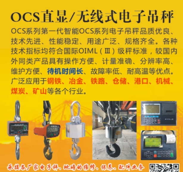 OCS直显/无线式电子吊秤